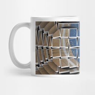 Concentric SUMMER. A swimming pool in the style of David Hockney Mug